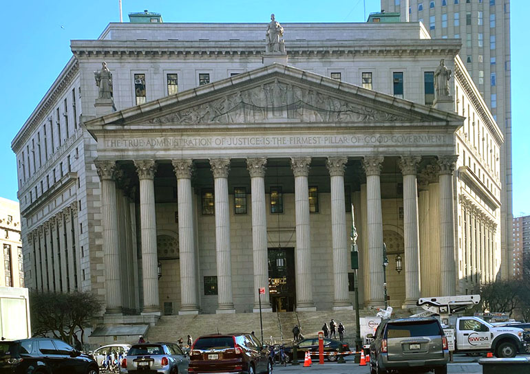 New York Supreme Court courthouse Manhattan
