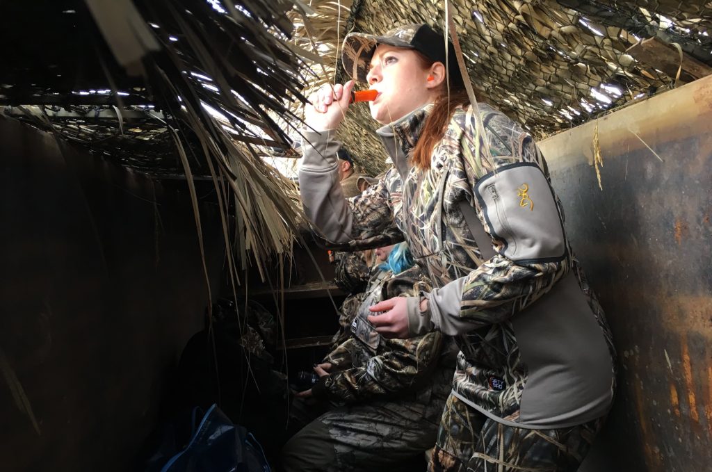 duck hunt hunting call blind Courtney Nicolson