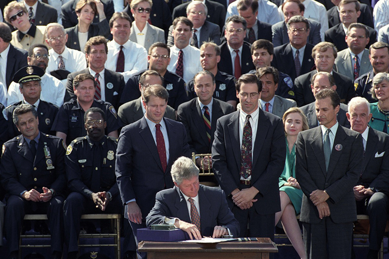 Bill Clinton signs Assault Weapons Ban of 1994 AWB