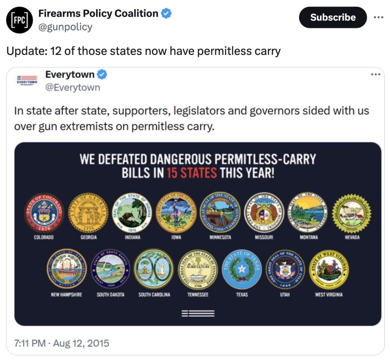 That Didn’t Age Well Everytown’s 2015 Tweet Highlights Advance of