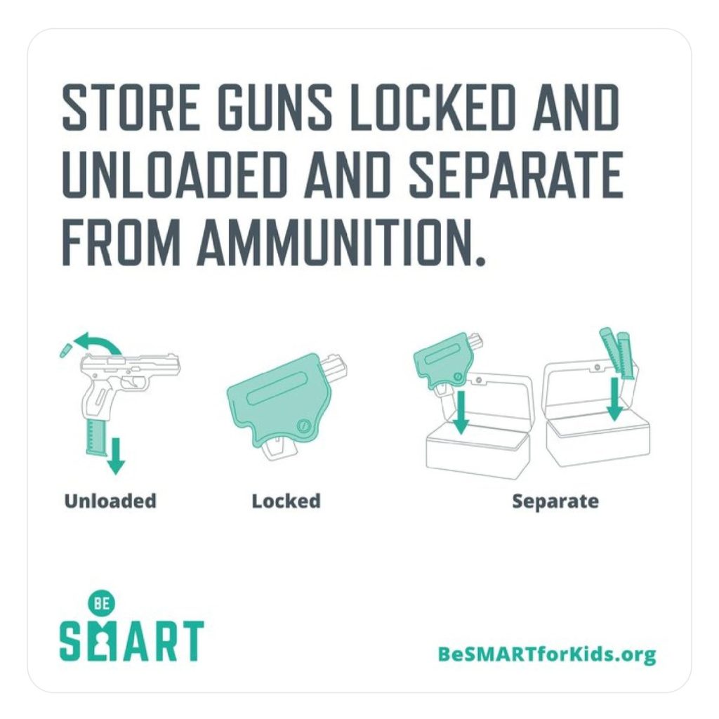 Everytown for Gun Safety besmartforkids.org safe gun storage campaign