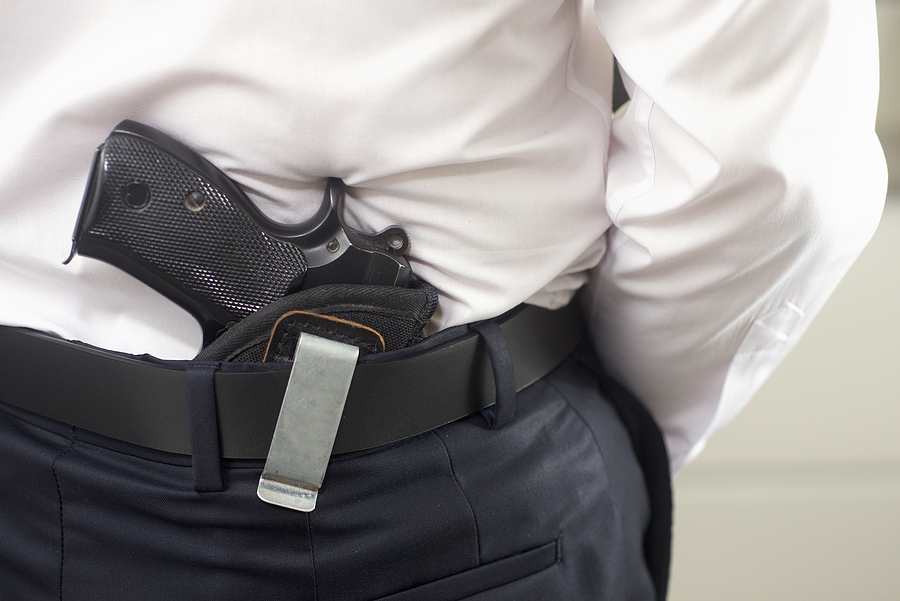 gun in holster concealed carry