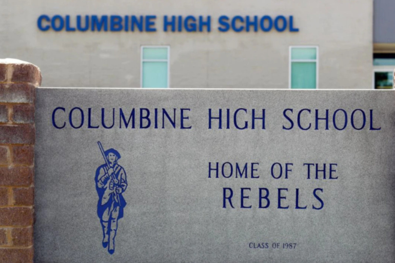 columbine school sign