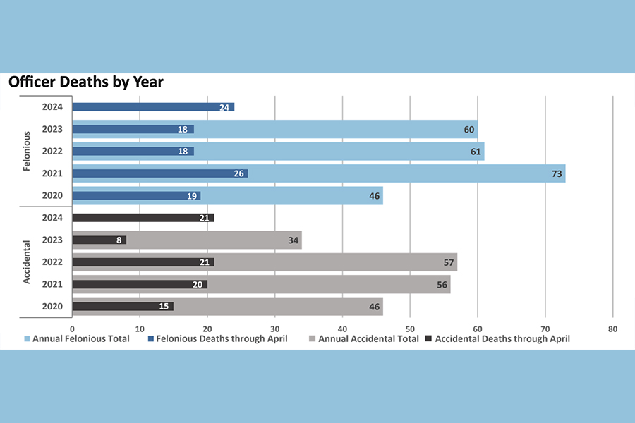 Law Enforcement Officer Deaths by Year