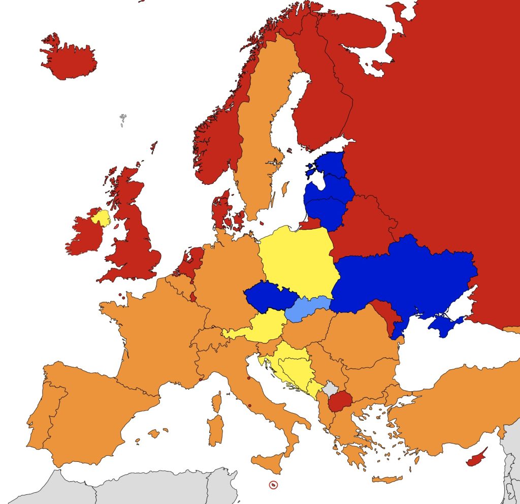 Carry laws in Europe via Wikipedia