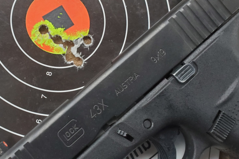 glock 43x with target
