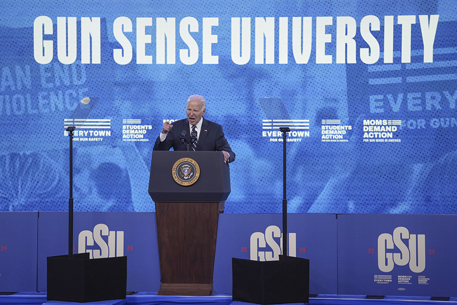 Joe Biden gun sense university angry