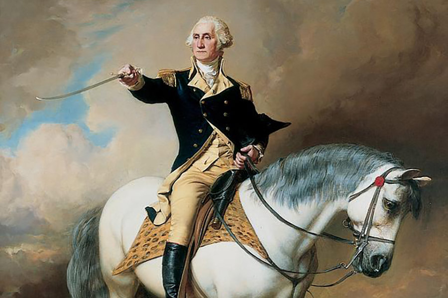 George Washington on horseback