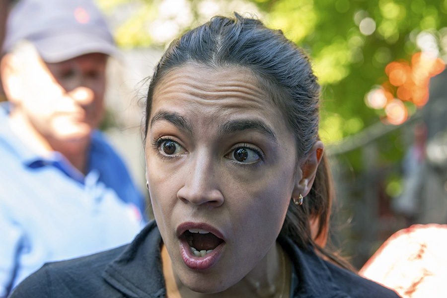 AOC Alexandria Ocasio-Cortez angry surprised