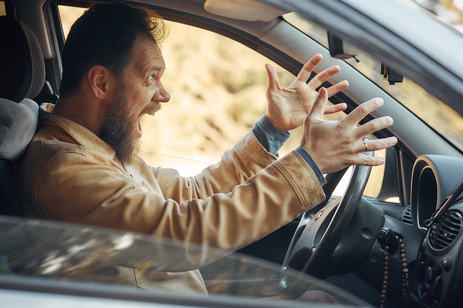 crazy driver road rage