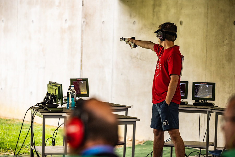 USA pistol shooter Henry Leverett