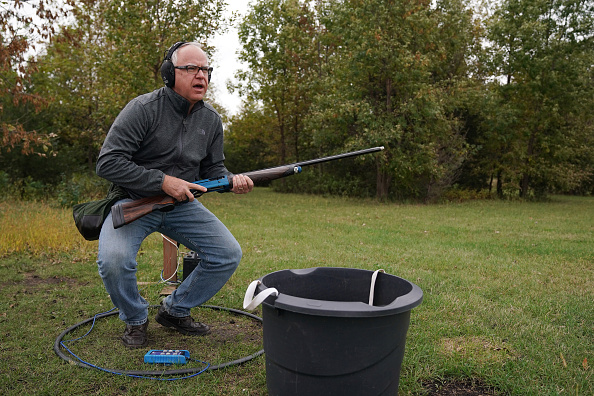 Tim Walz shotgun clays gun