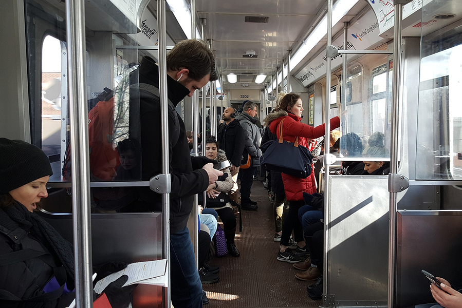 Chicago CTA train public transportation