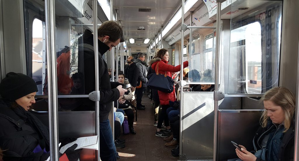 Chicago CTA train public transportation