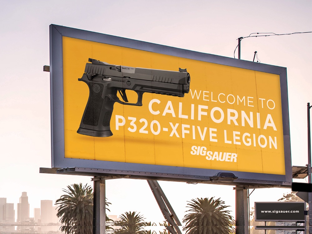 sig sauer california compliant P320 billboard