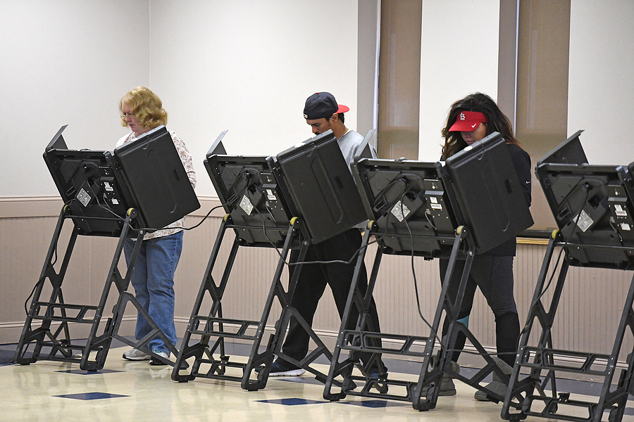 vote voting booth machine