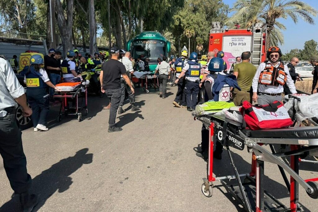 Tel Aviv truck attack bus stop