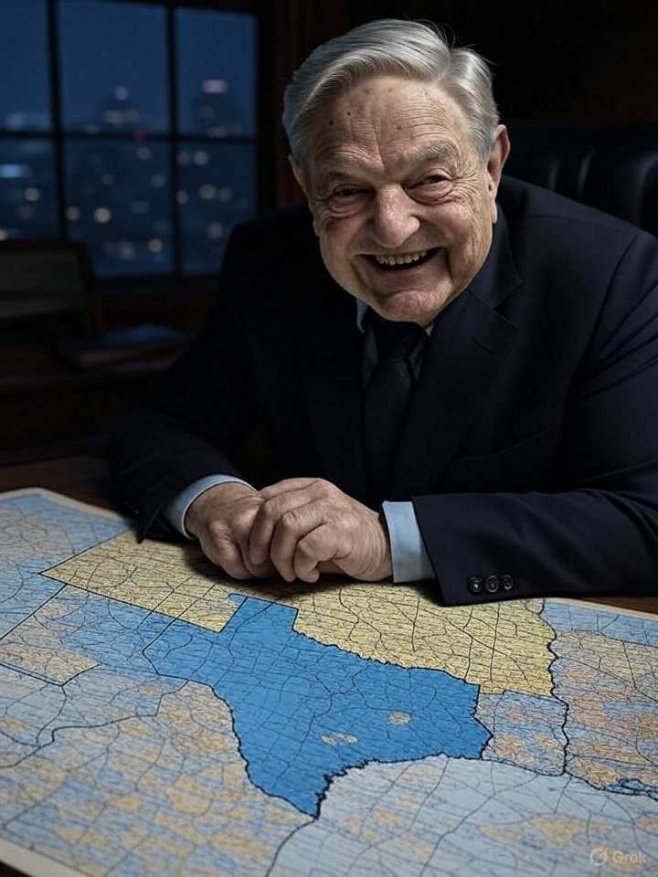 George Soros Texas blue