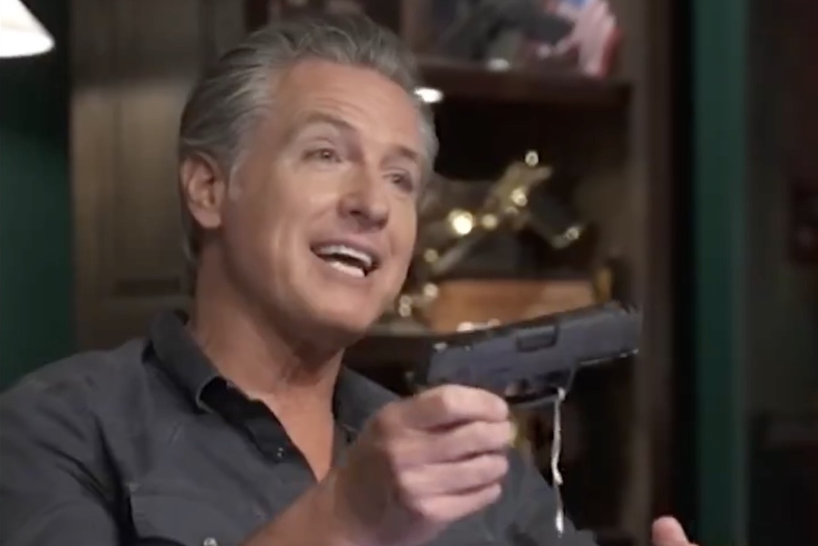 Gavin Newsom gun SIG SAUER P365 XMACRO