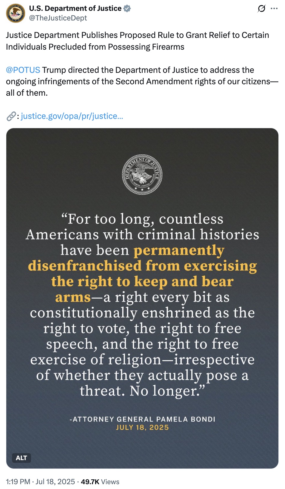 Doj Proposes Rule Creating New Criteria For Non Violent Felons To