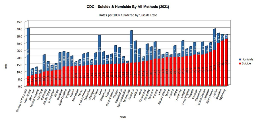 suicide rate by state