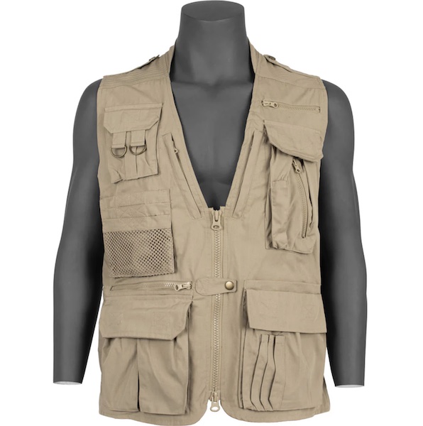 khaki concealed carry vest