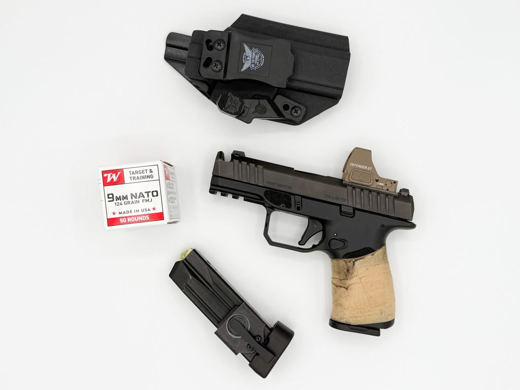 Rost Martin comped pistol red dot magazine neomag holster
