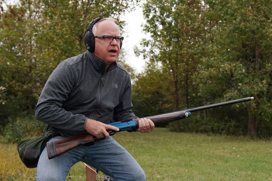 tim walz shotgun