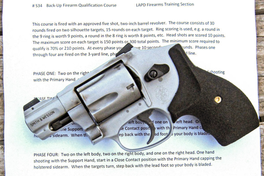 Smith & Wesson snub nose snubby revolver