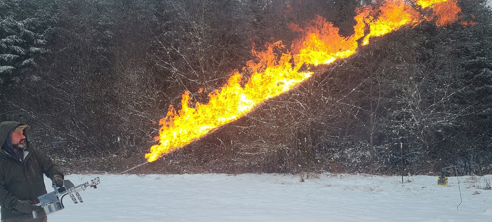 exothermic pulsefire lrt pulsefire flame thrower