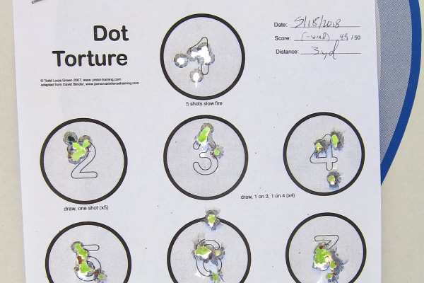 Dot Torture drill target feat