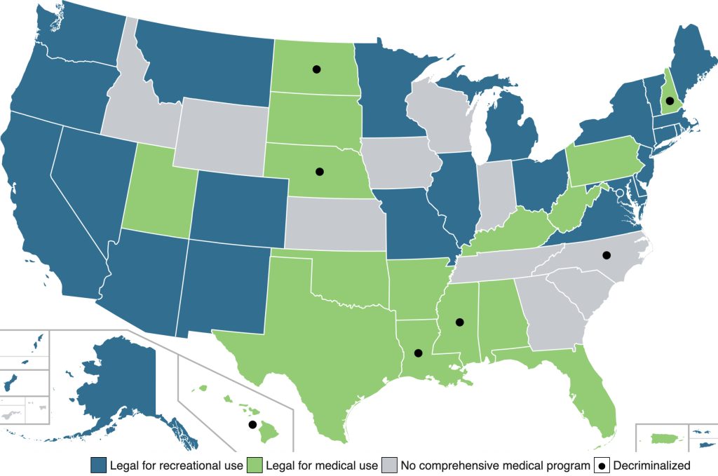 marijuana legalization map