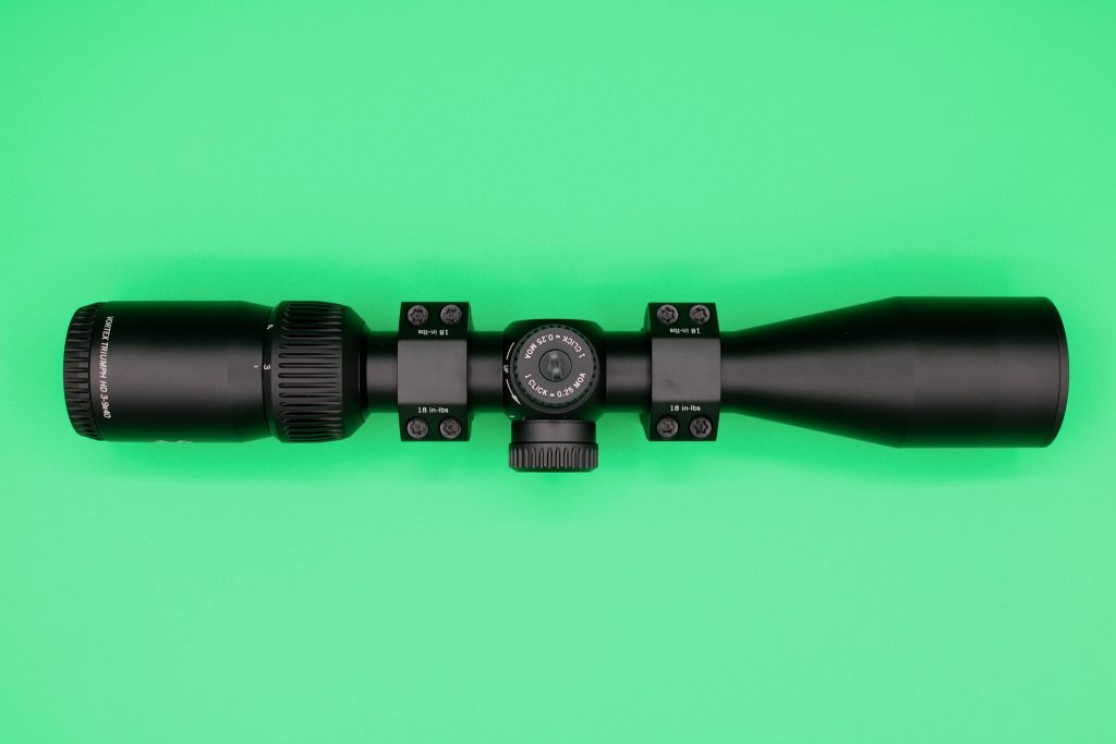 Vortex Triumph 3-9x40 top view.