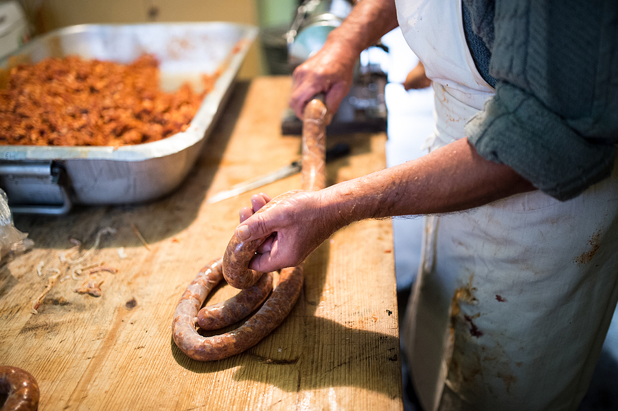 sausage making bigstock