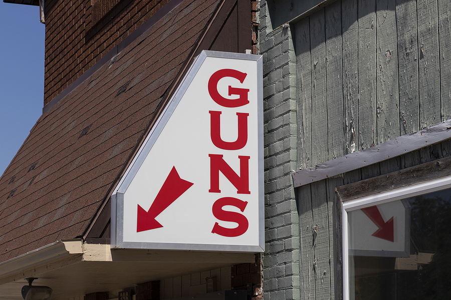 Gun Store Sign gun sales bigstock