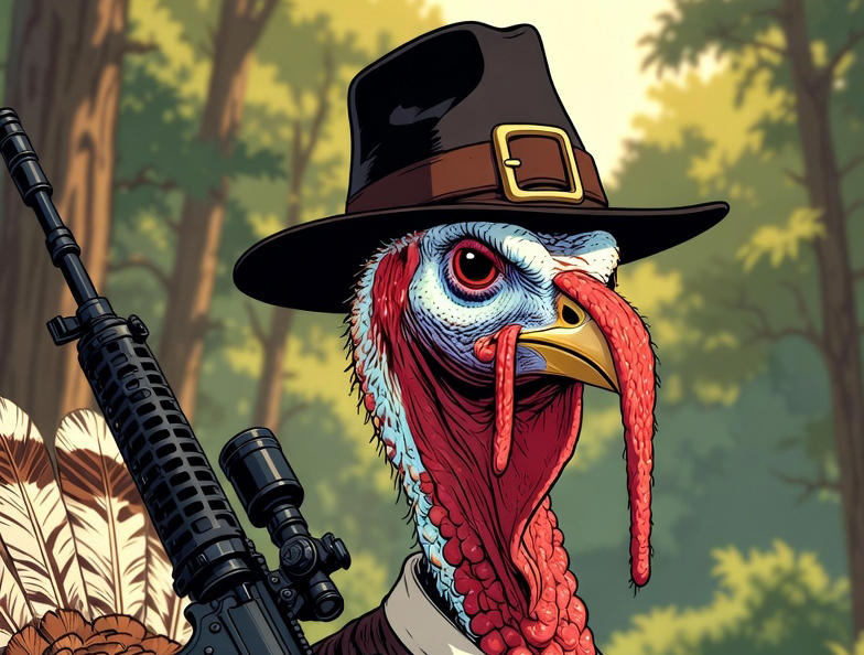 Thanksgiving turkey rifle feat