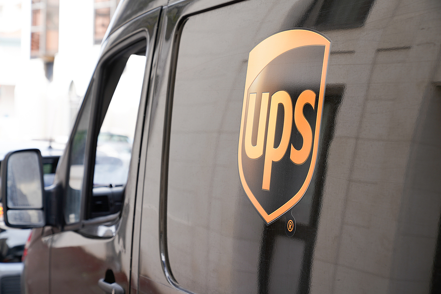 UPS delivery truck bigstock