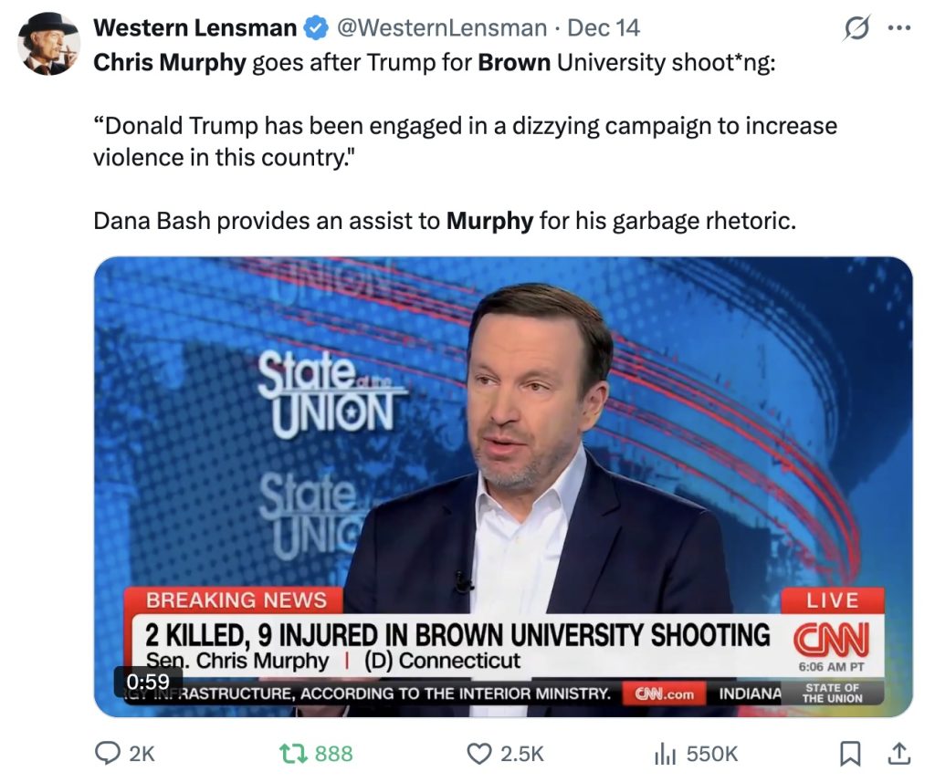 Chris Murphy CNN Brown Shooting gun control
