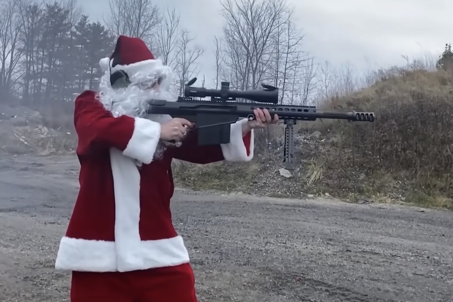 50 cal caliber Santa Gun Drummer