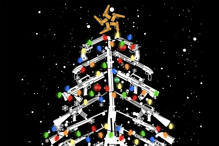 christmas tree guns feat redbubble