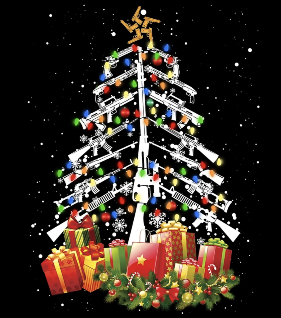 christmas tree guns redbubble