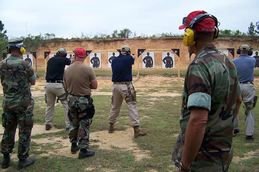 pistol range train handgun