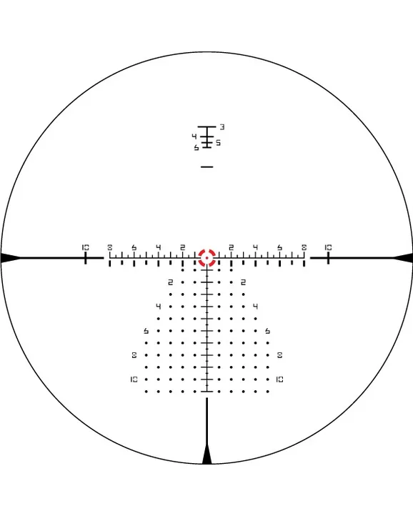 EBR-9 Reticle in MILs.