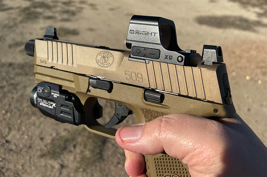 Osight XR 5 reticle enclosed red dot sight