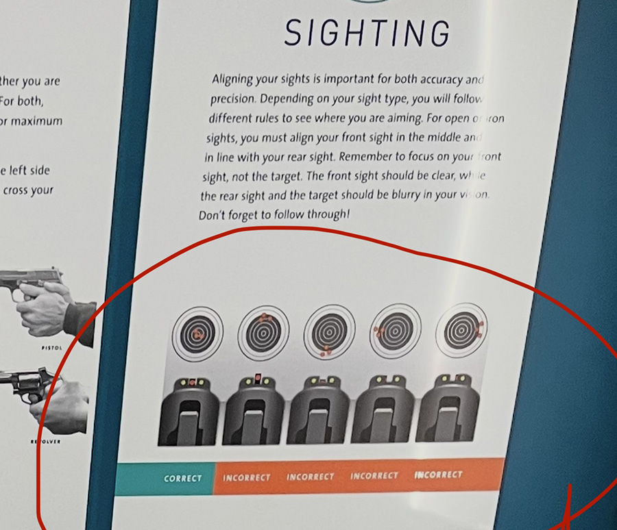 pistol sight alignment