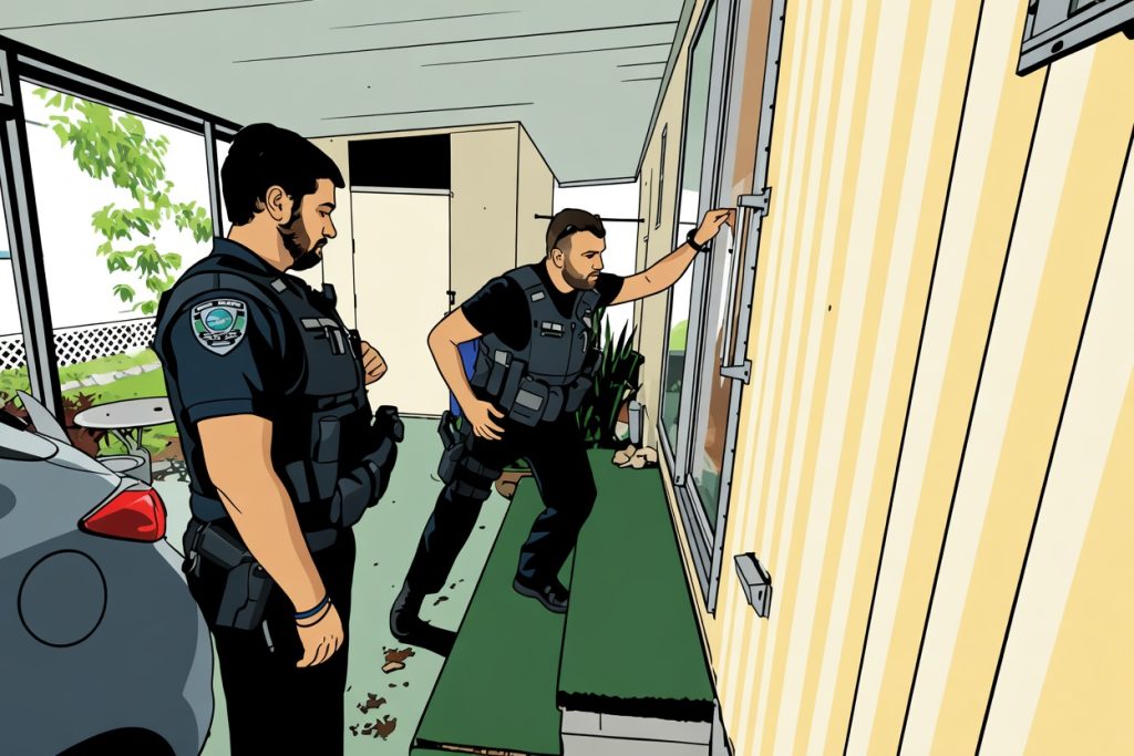 police knock door gun confiscation (AP Photo/Gerald Herbert)