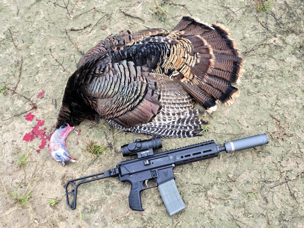 turkey hunting with a rifle jake turkey with 300 BLK short barrel rifle