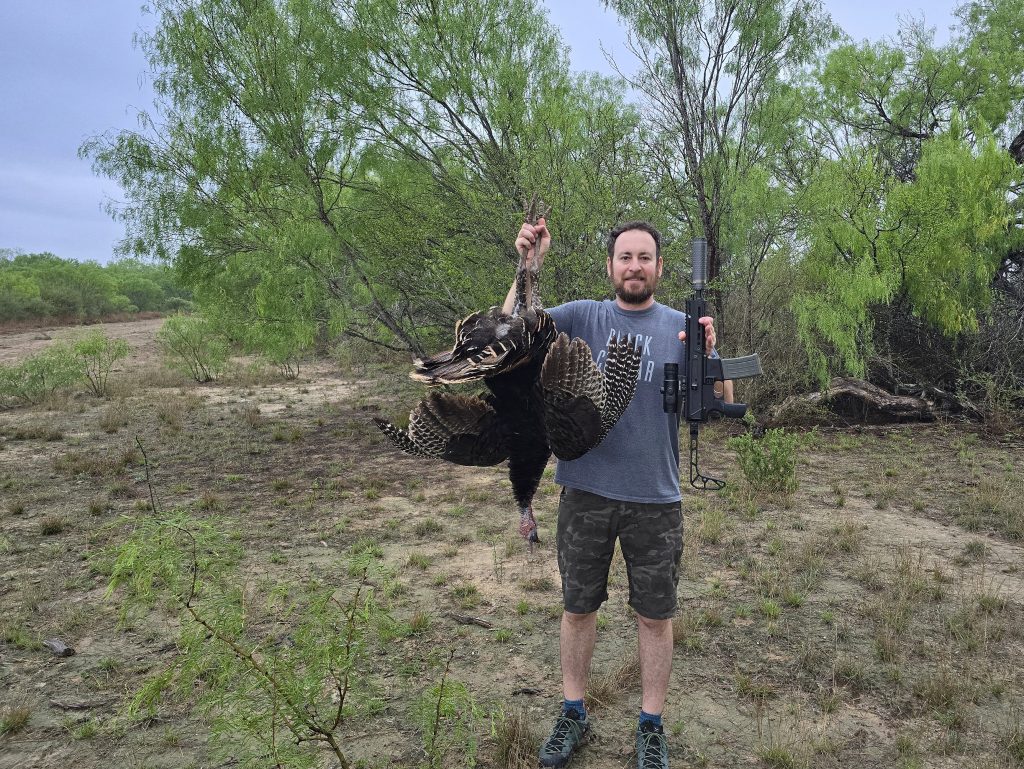 turkey hunting with a rifle jake turkey with 300 BLK short barrel rifle