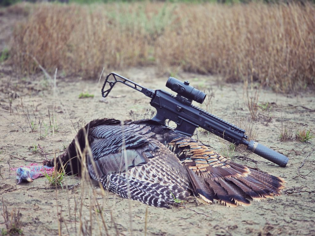 turkey hunting with a rifle jake turkey with 300 BLK short barrel rifle
