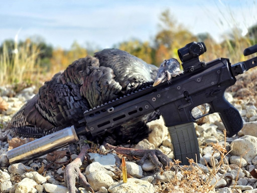 turkey hunting with a rifle turkey with 300 BLK short barrel rifle